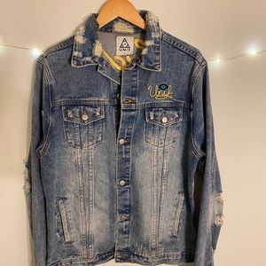UNIF Rose Distressed Denim Jacket